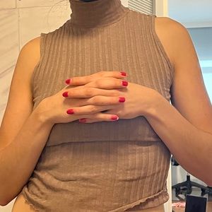 Zara ribbed turtleneck